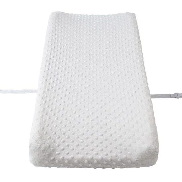 Baby Plush Minky Polka Dot Changing Pad Blanket Cover Diaper Changing Table - Picture 3 of 12